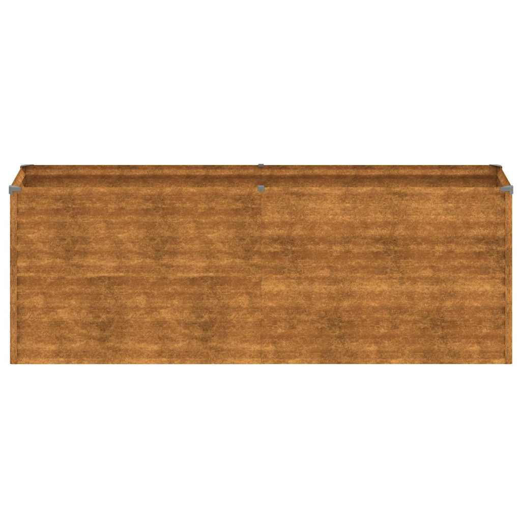 vidaXL Podwyższona grządka ogrodowa 196x50x69 cm, stal Corten