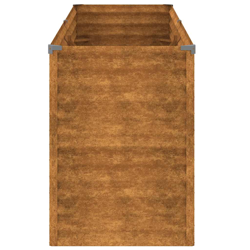 vidaXL Podwyższona grządka ogrodowa 196x50x69 cm, stal Corten