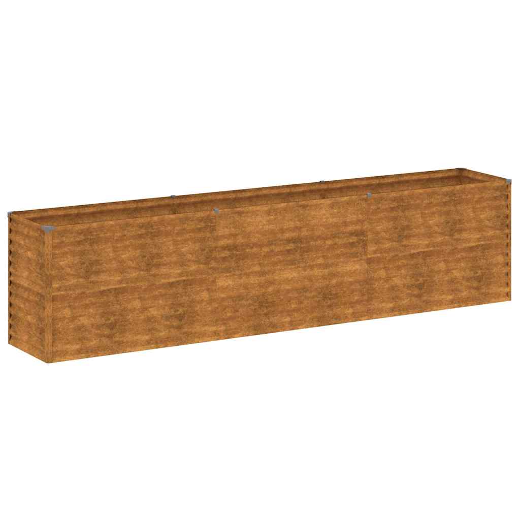 vidaXL Podwyższona grządka ogrodowa 291x50x69 cm, stal Corten
