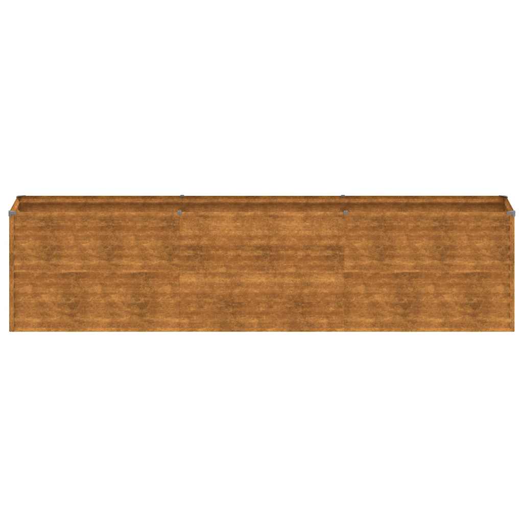 vidaXL Podwyższona grządka ogrodowa 291x50x69 cm, stal Corten