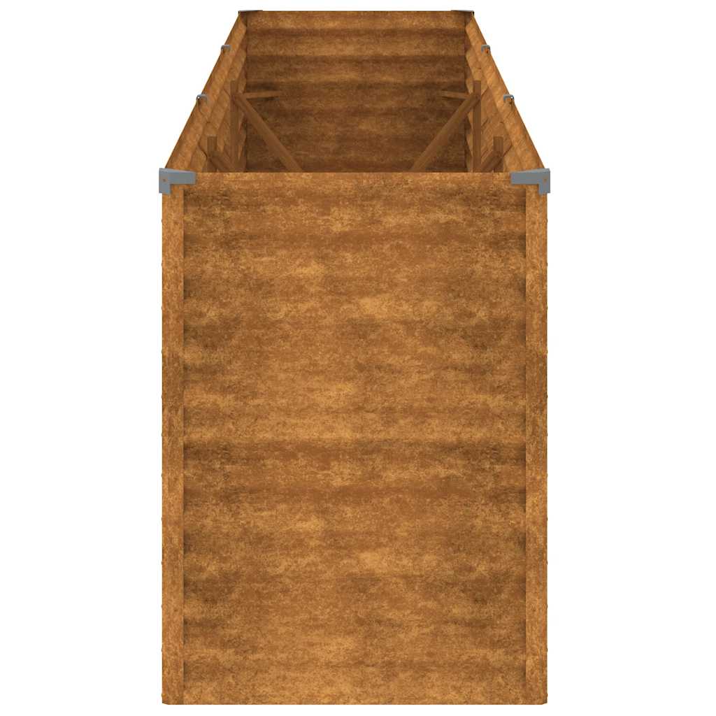 vidaXL Podwyższona grządka ogrodowa 291x50x69 cm, stal Corten