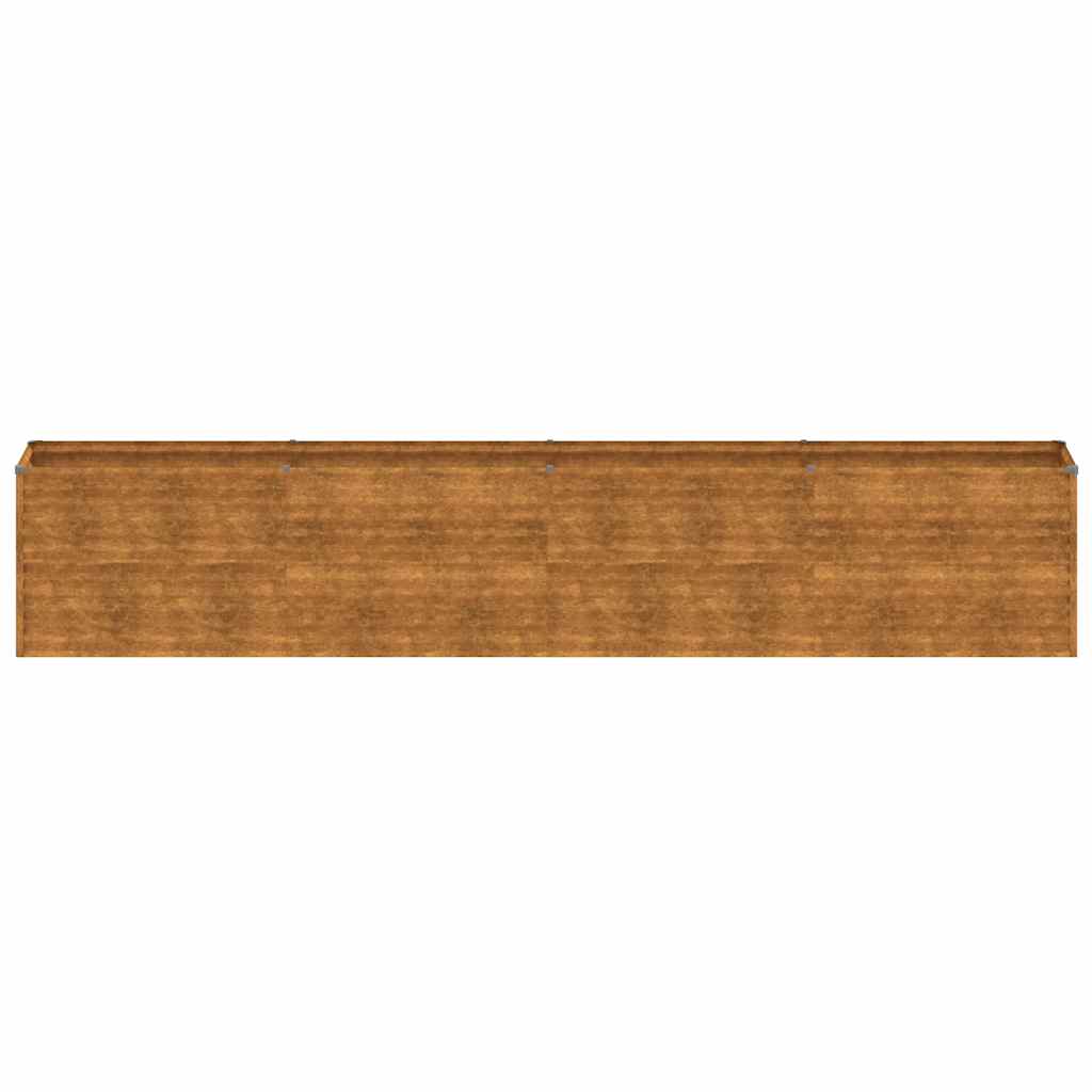 vidaXL Podwyższona grządka ogrodowa 385x50x69 cm, stal Corten