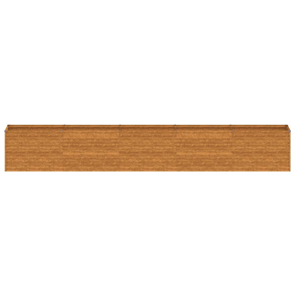 vidaXL Podwyższona grządka ogrodowa 482x50x69 cm, stal Corten