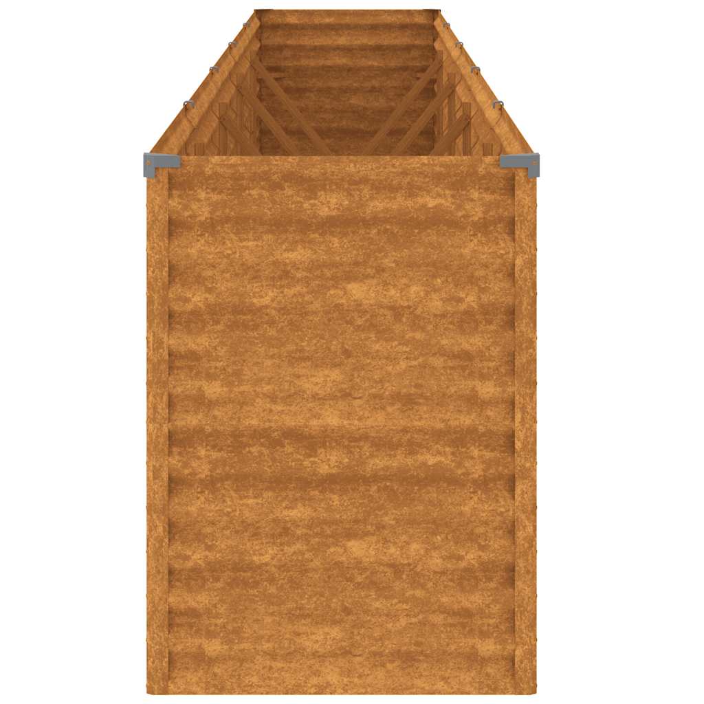 vidaXL Podwyższona grządka ogrodowa 482x50x69 cm, stal Corten