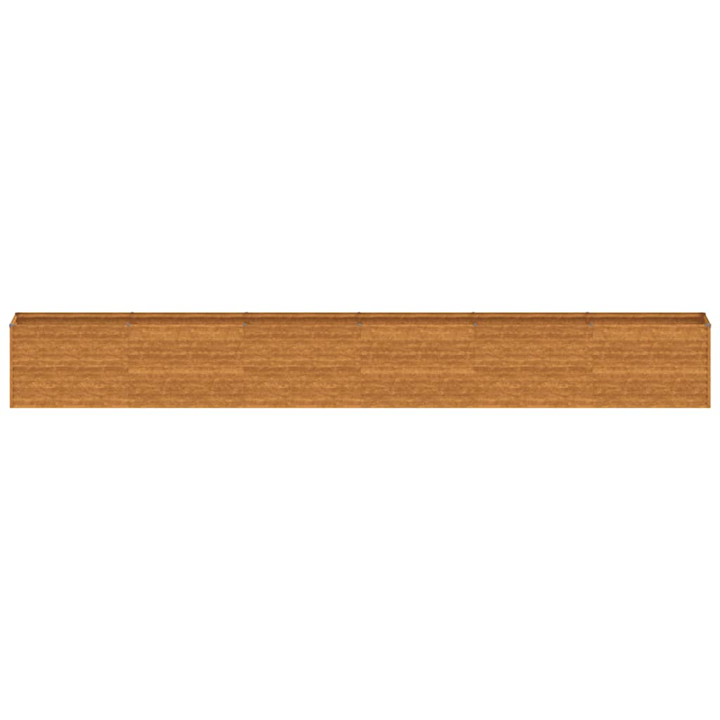 vidaXL Podwyższona grządka ogrodowa 578x50x69 cm, stal Corten