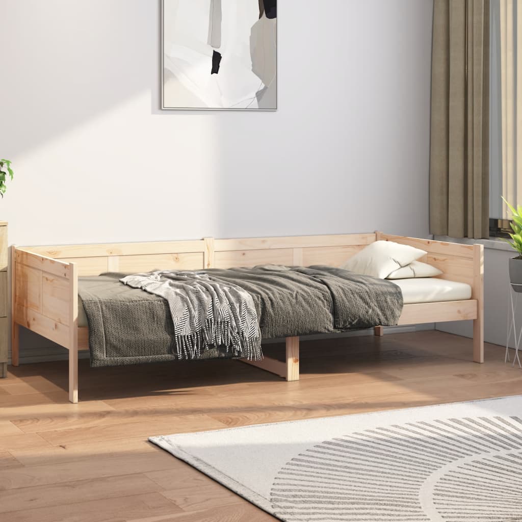 vidaXL Łóżko dzienne, lite drewno sosnowe, 80x200 cm