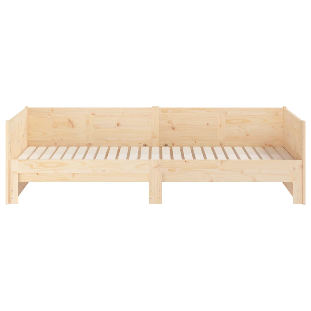 vidaXL Łóżko rozsuwane, lite drewno sosnowe, 2x(80x200) cm
