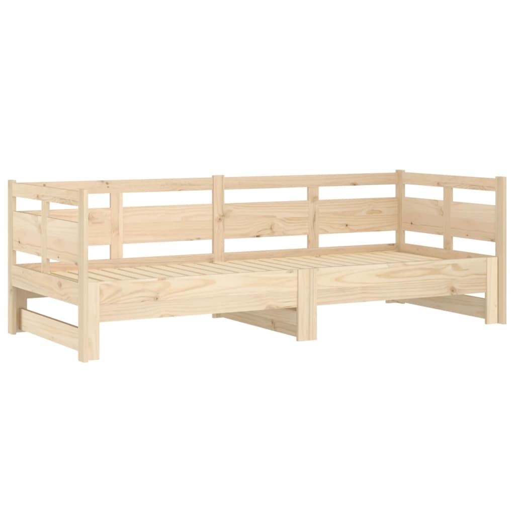vidaXL Łóżko rozsuwane, lite drewno sosnowe, 2x(80x200) cm