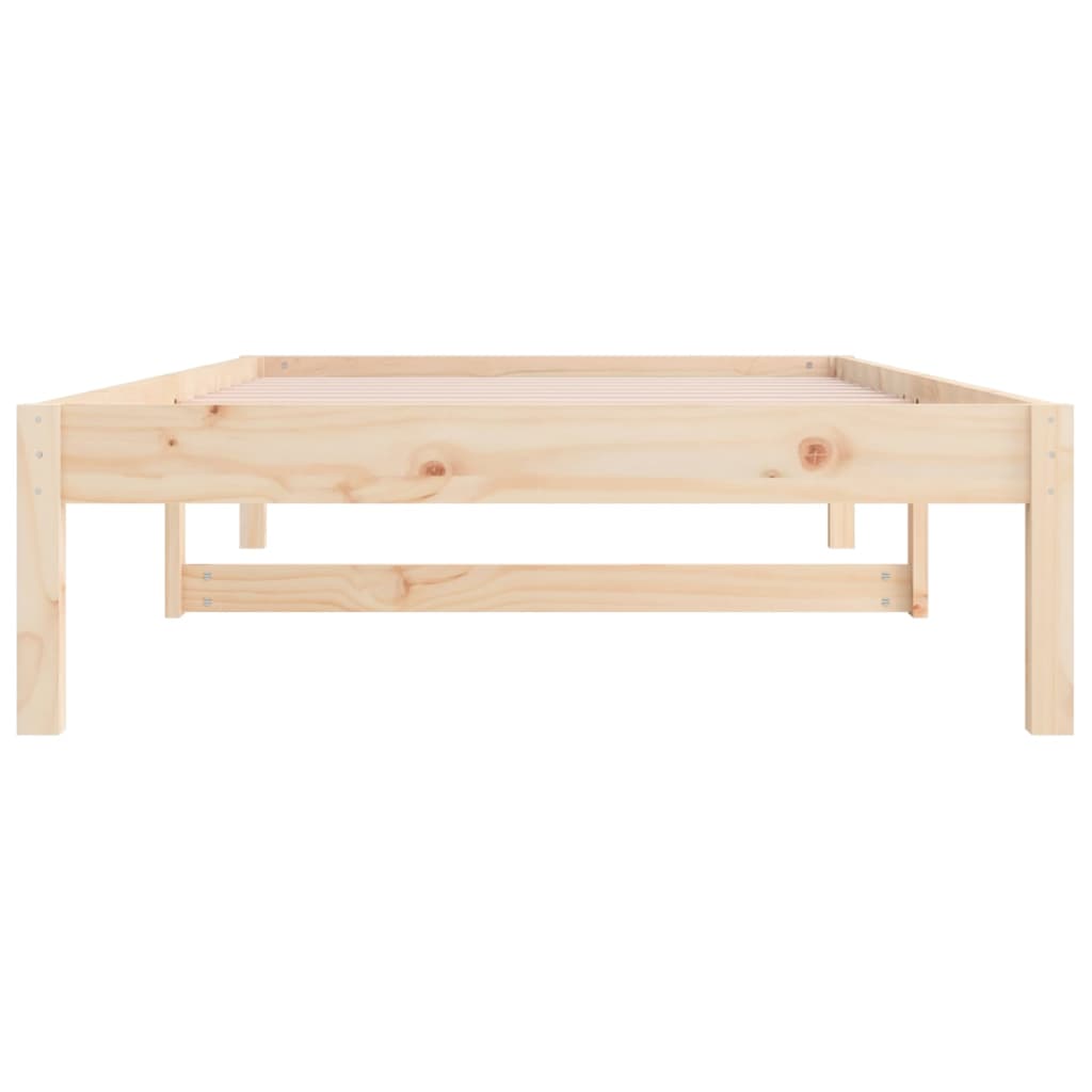 vidaXL Łóżko dzienne bez materaca, 90x200 cm, lite drewno sosnowe