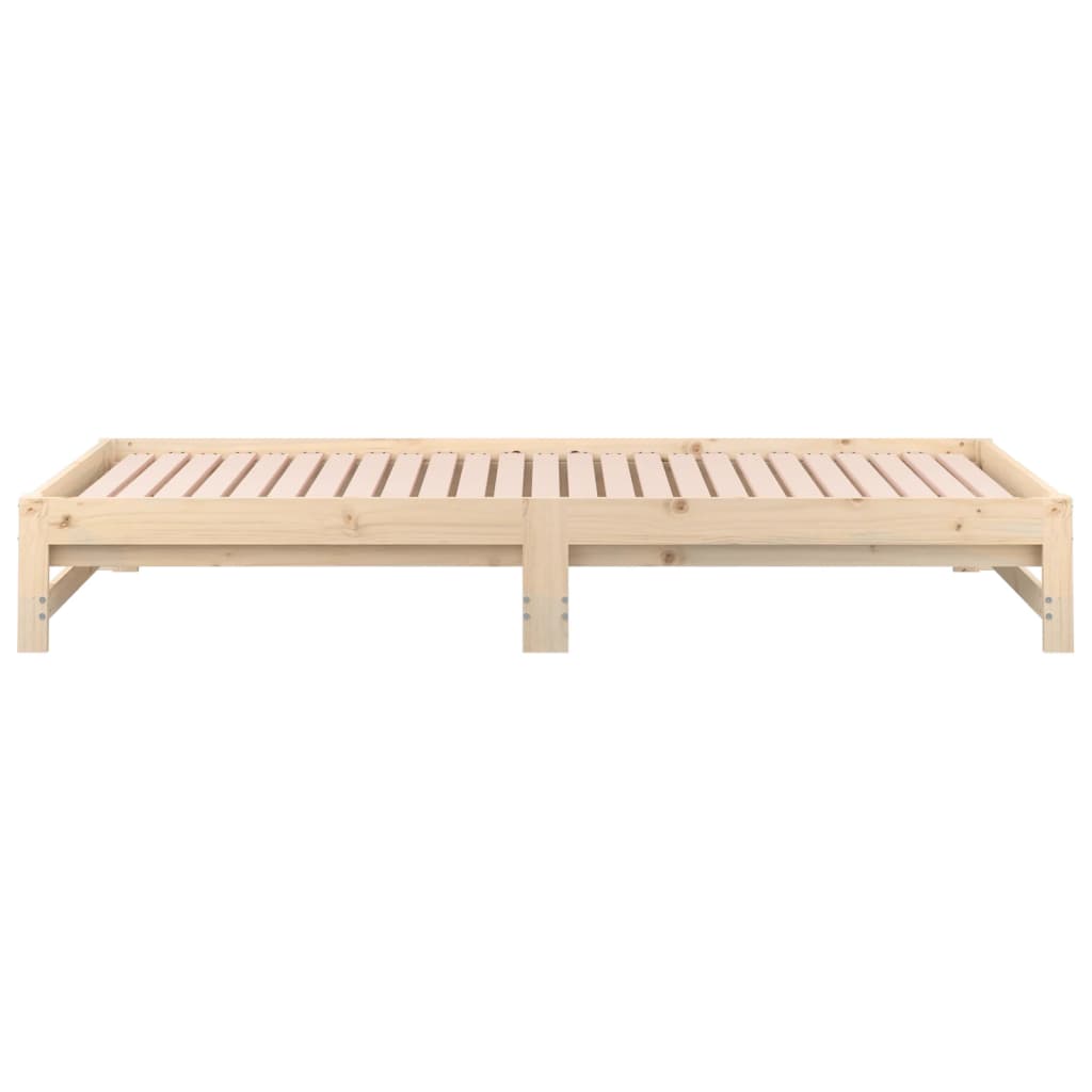 vidaXL Łóżko rozsuwane, 2x(90x200) cm, lite drewno sosnowe