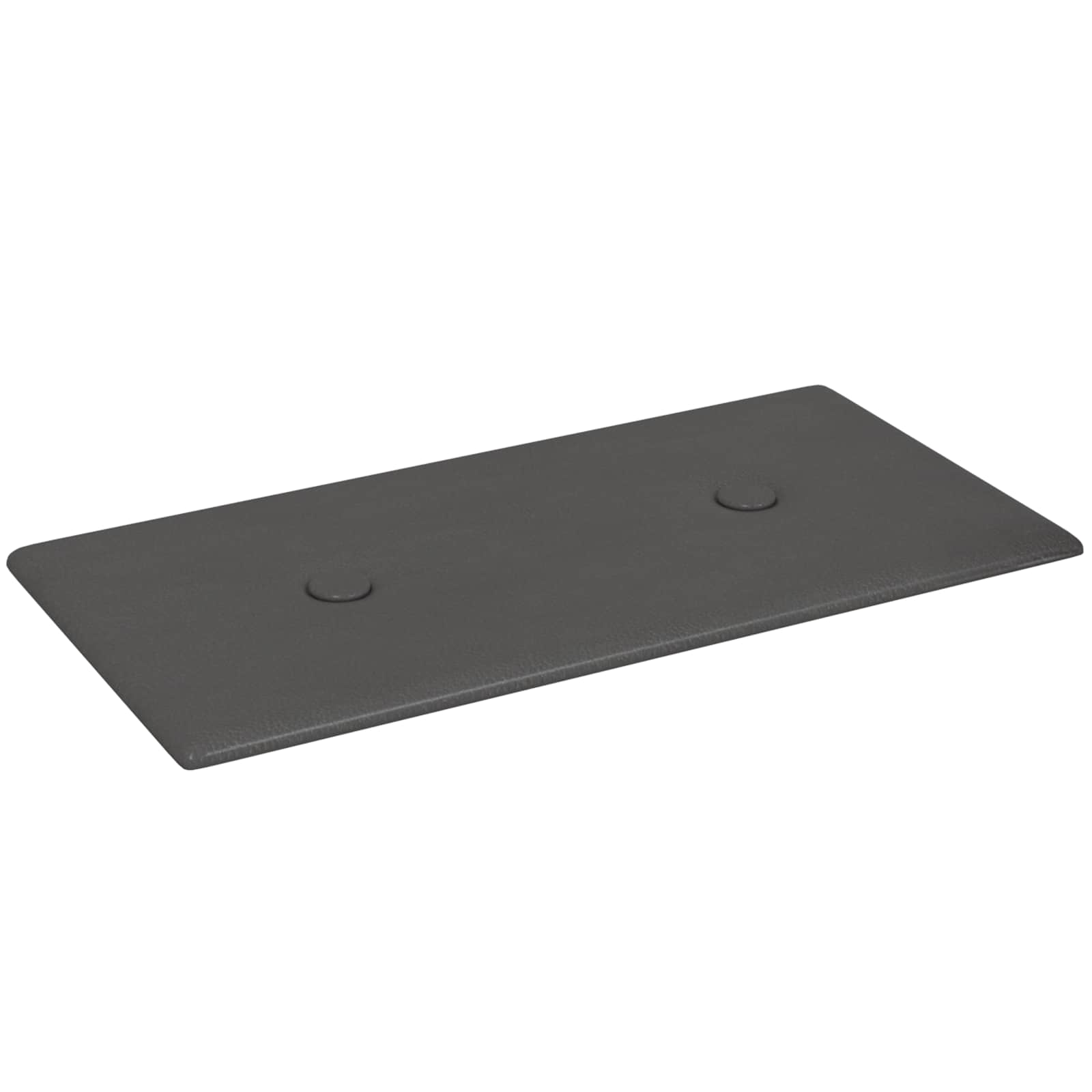 vidaXL Wejściowy zagłówek 12 pcs Szary 30 x 15 cm Skóra ekologiczna