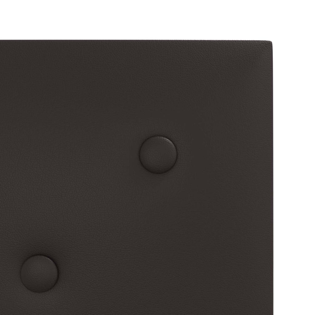 vidaXL Wejściowy zagłówek 12 pcs Czarny 30 x 30 cm Skóra ekologiczna