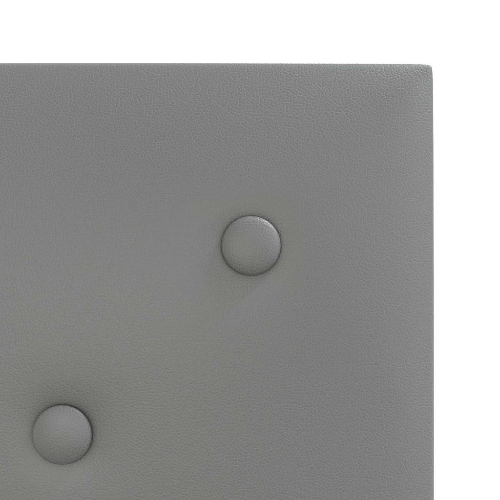 vidaXL Wejściowy zagłówek 12 pcs Szary 30 x 30 cm Skóra ekologiczna