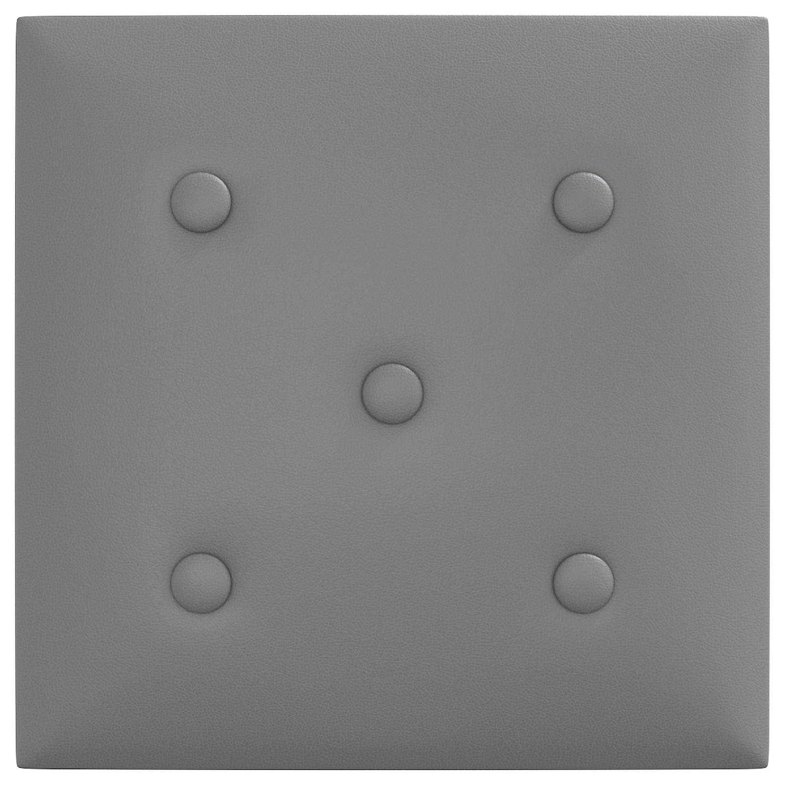vidaXL Wejściowy zagłówek 12 pcs Szary 30 x 30 cm Skóra ekologiczna