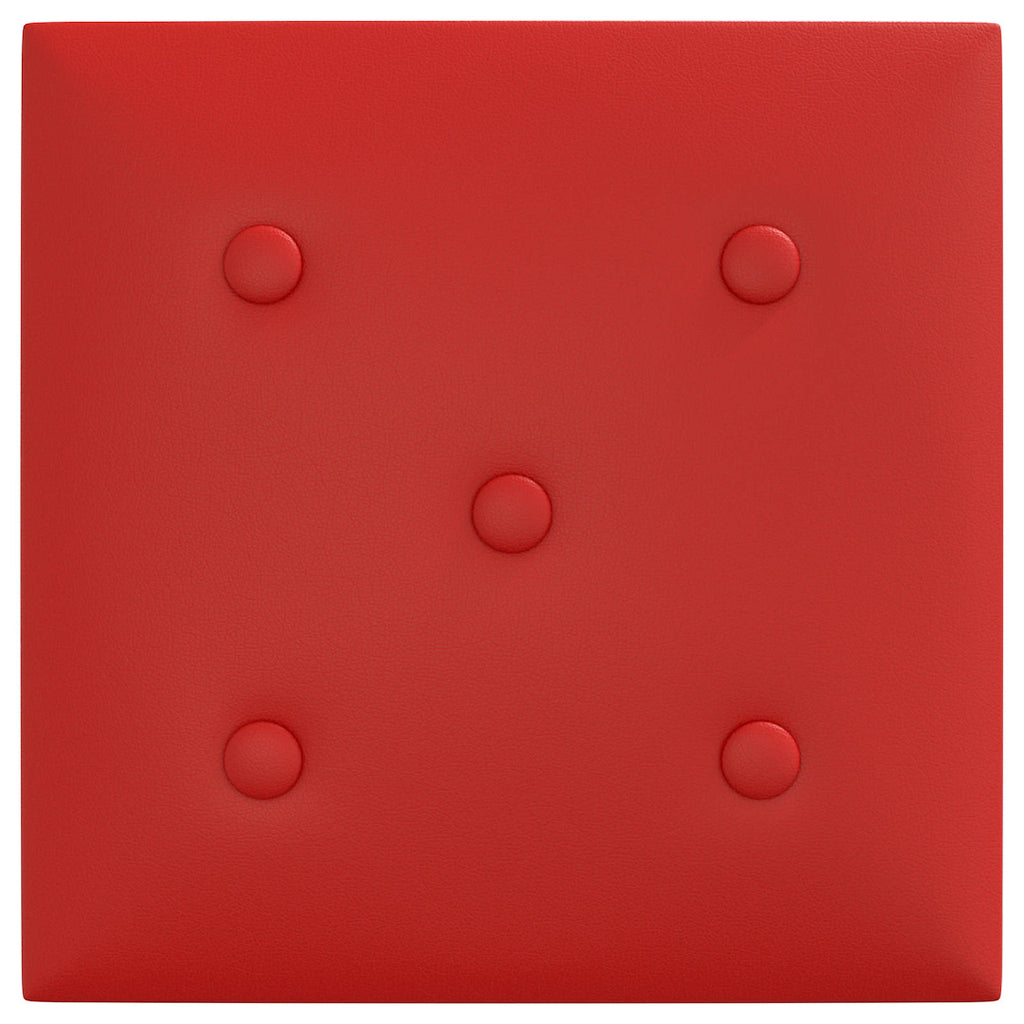 vidaXL Wejściowy zagłówek 12 pcs Czerwone wino 30 x 30 cm