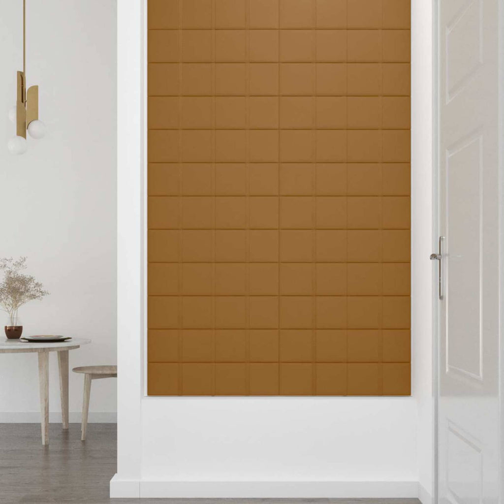 vidaXL Wejściowy zagłówek 12 pcs Brązowy 60 x 15 cm Aksamit
