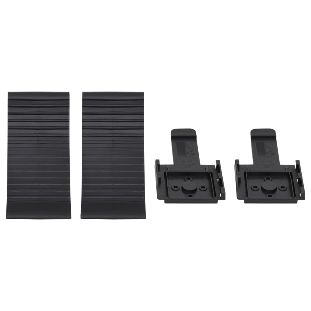 vidaXL Kliny pod koła, 2 szt., 25x10x11,5 cm, plastikowe