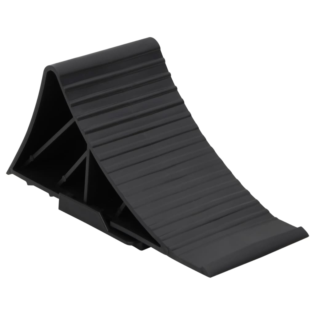 vidaXL Kliny pod koła, 2 szt., 25x10x11,5 cm, plastikowe