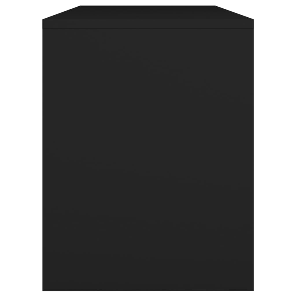 vidaXL Stołek do toaletki, czarny, 70x35x45cm, materiał drewnopochodny