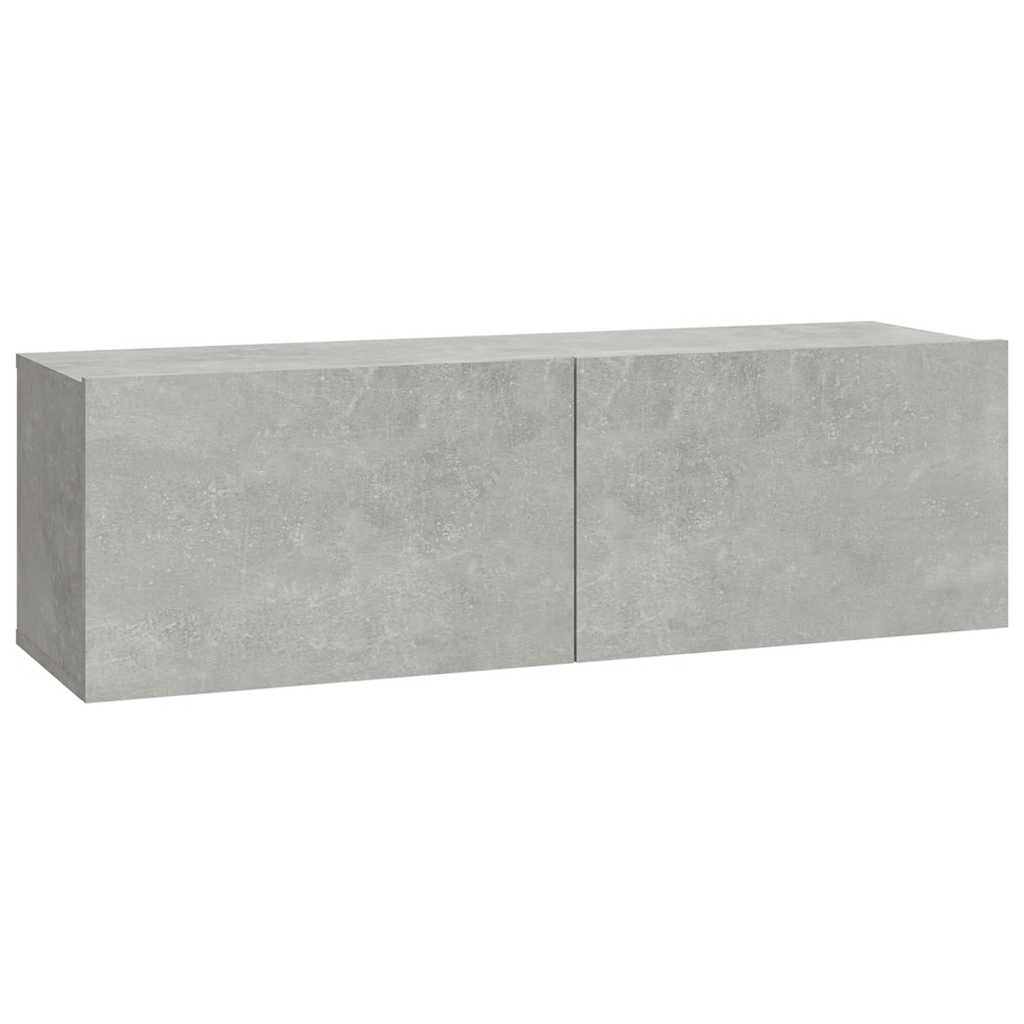 vidaXL Szafki ścienne pod TV, 2 szt., betonowa szarość, 100x30x30 cm