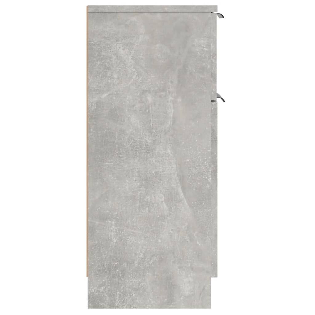 vidaXL Szafka, szarość betonu, 30x30x70 cm, materiał drewnopochodny
