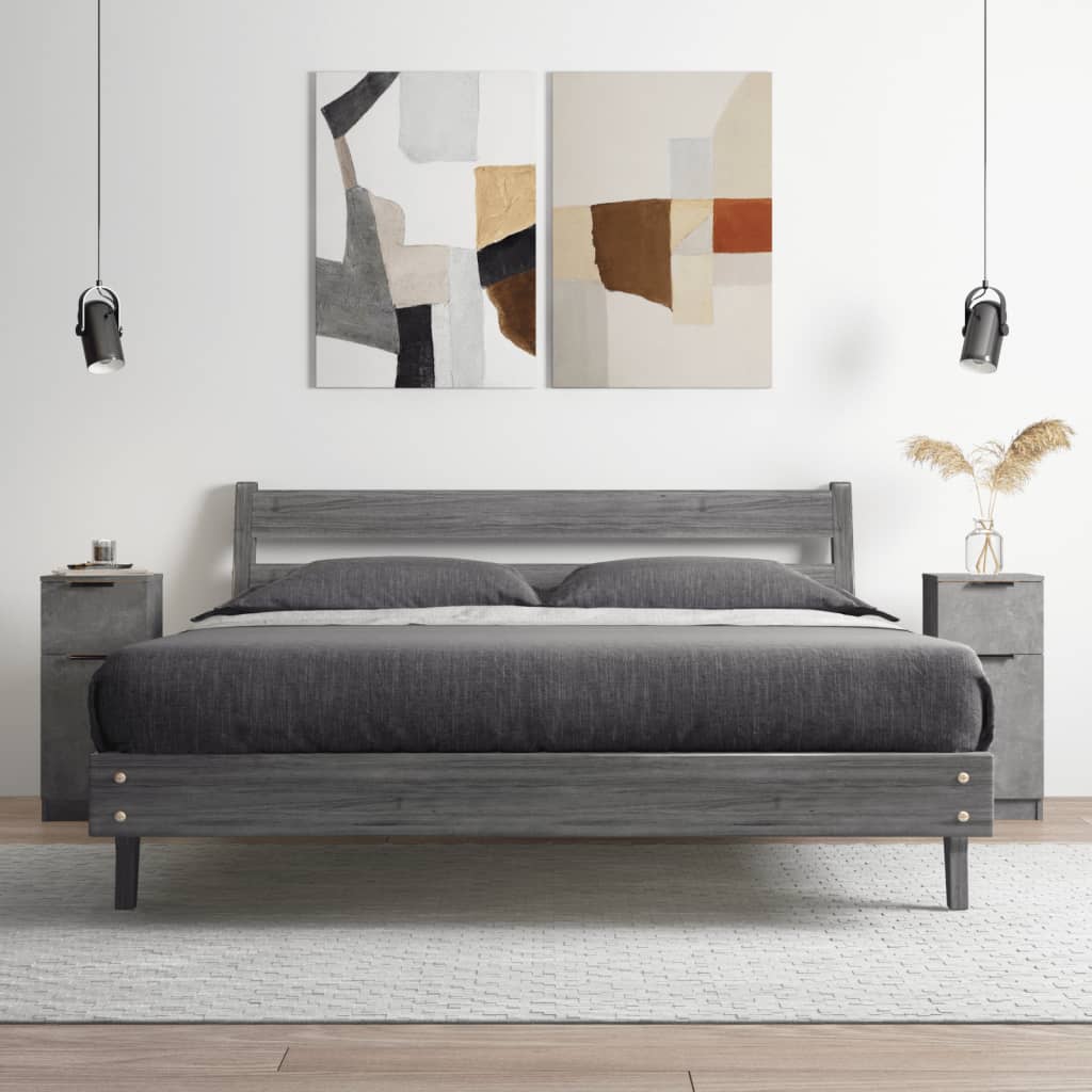vidaXL Szafki, 2 szt., szarość betonu, 30x30x70 cm