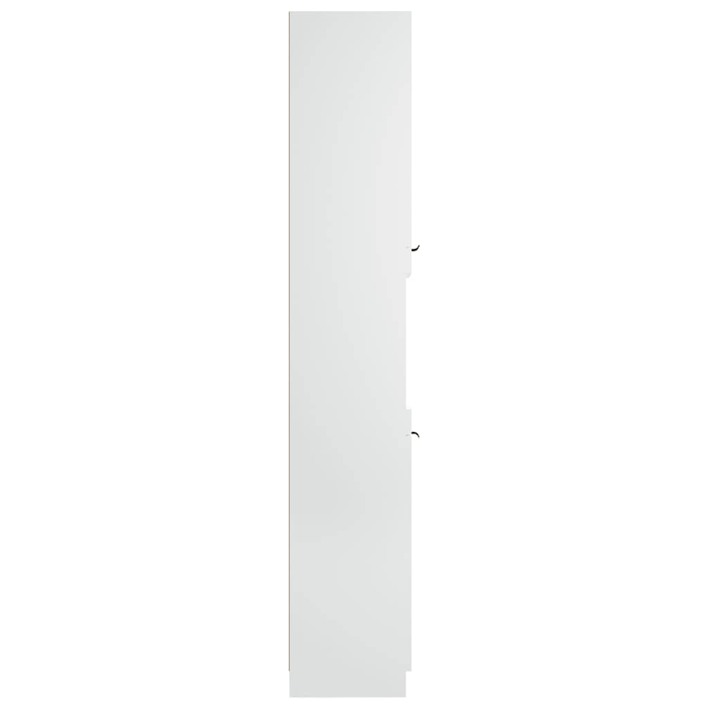 vidaXL Szafka łazienkowa, biała 32x34x188,5 cm materiał drewnopochodny