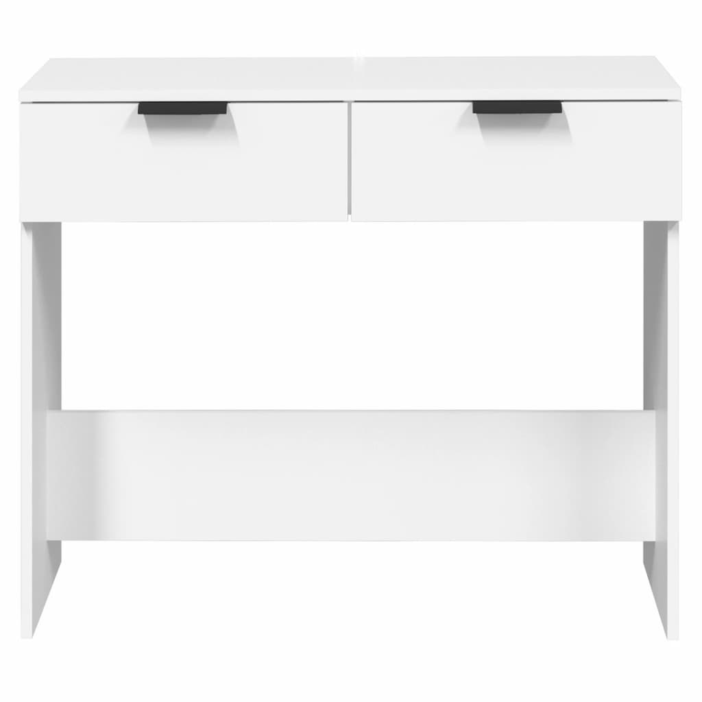 vidaXL Stolik konsolowy, biały, 90x36x75 cm, materiał drewnopochodny