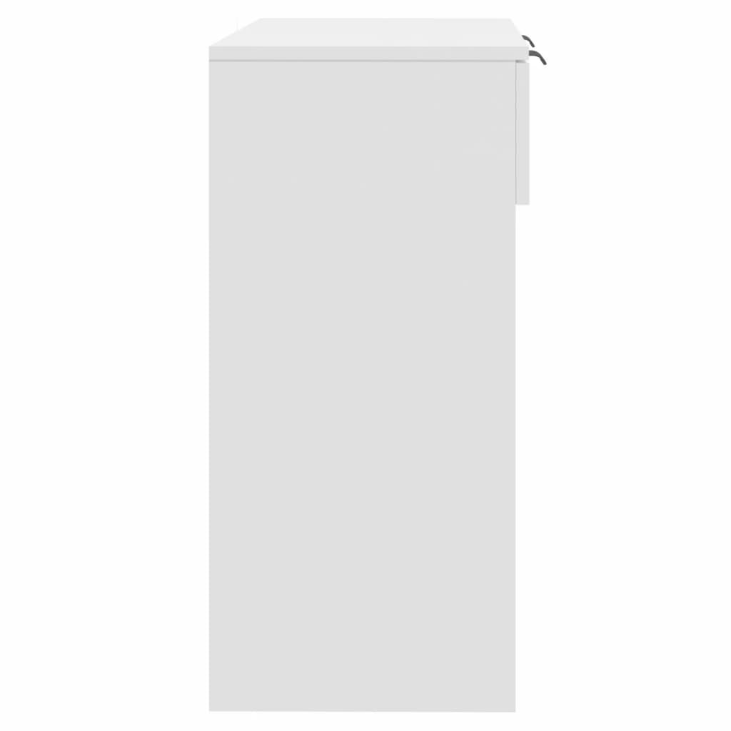 vidaXL Stolik konsolowy, biały, 90x36x75 cm, materiał drewnopochodny