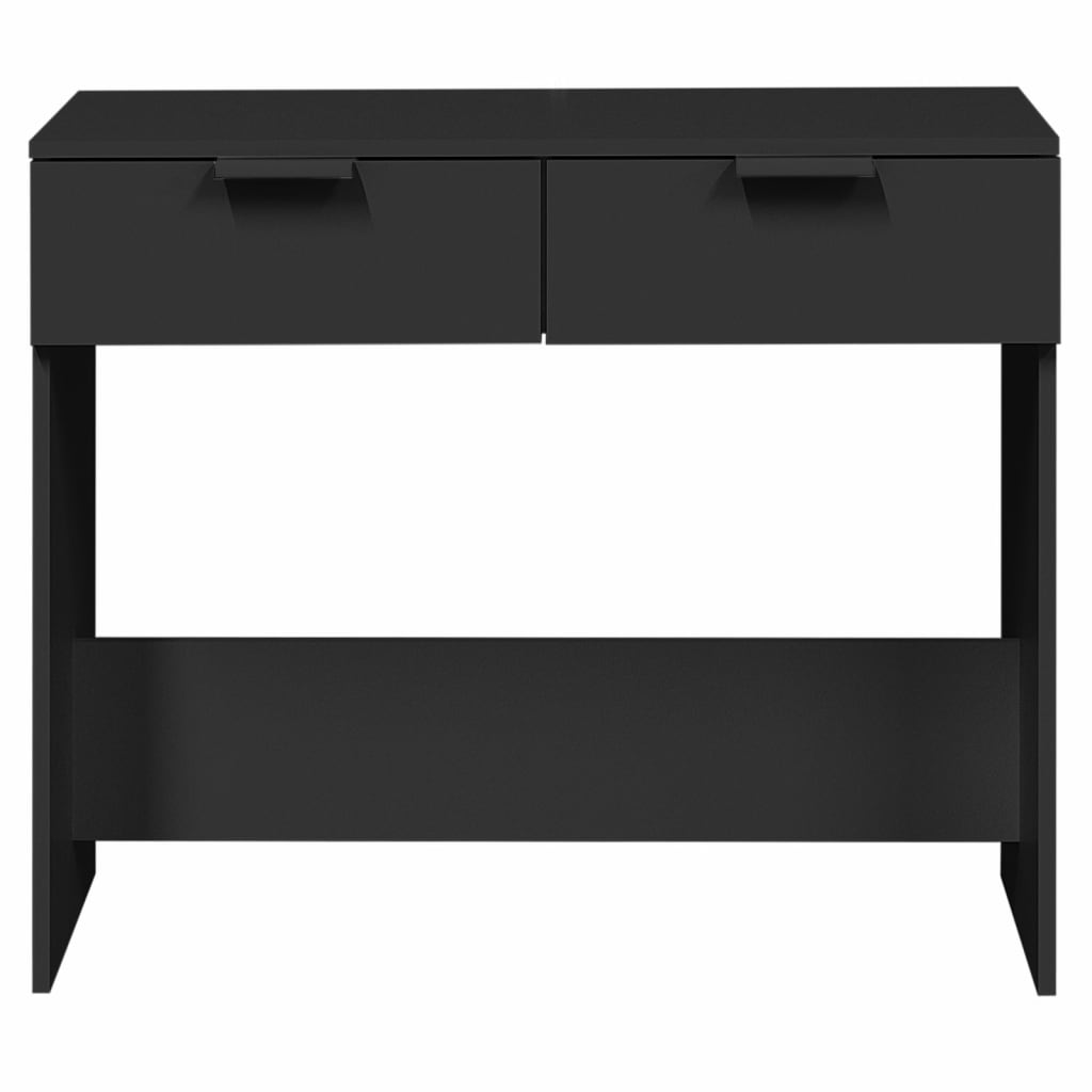 vidaXL Stolik konsolowy, czarny, 90x36x75 cm, materiał drewnopochodny