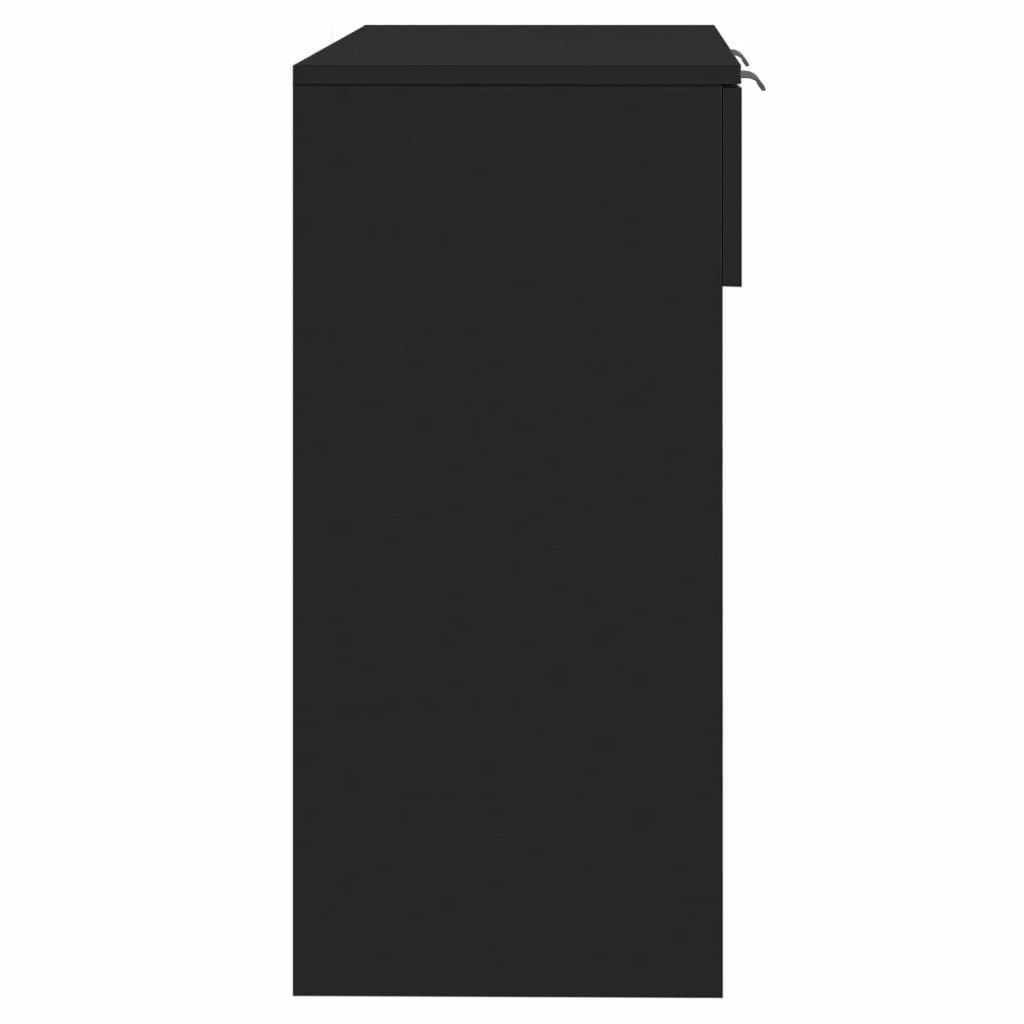 vidaXL Stolik konsolowy, czarny, 90x36x75 cm, materiał drewnopochodny