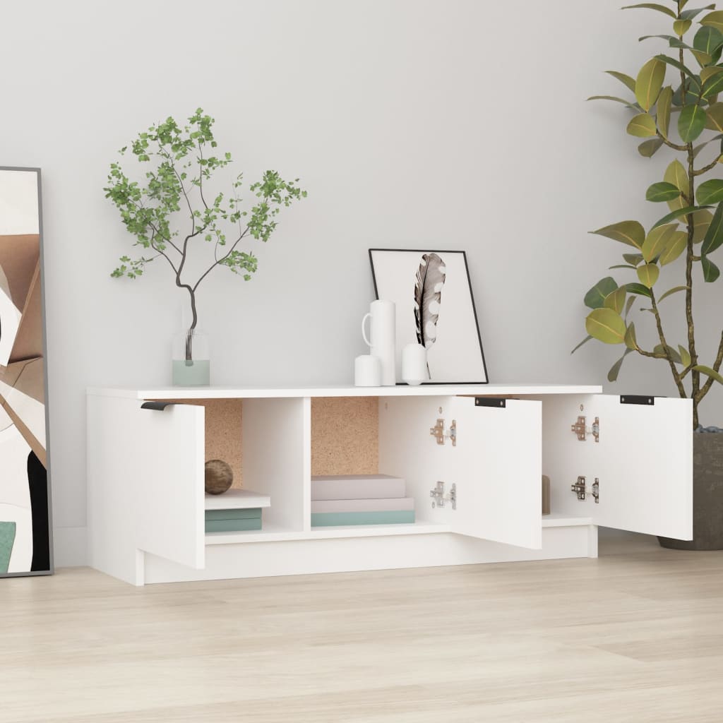 vidaXL Szafka pod telewizor, biała, 102x35x36,5 cm