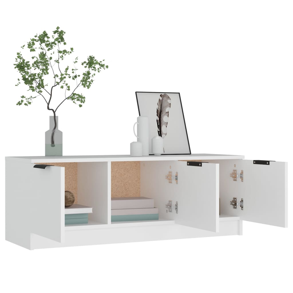 vidaXL Szafka pod telewizor, biała, 102x35x36,5 cm