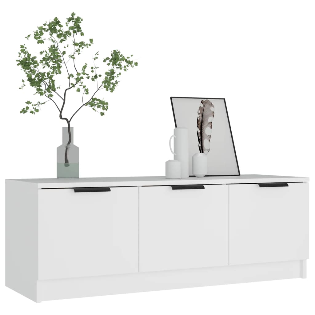vidaXL Szafka pod telewizor, biała, 102x35x36,5 cm