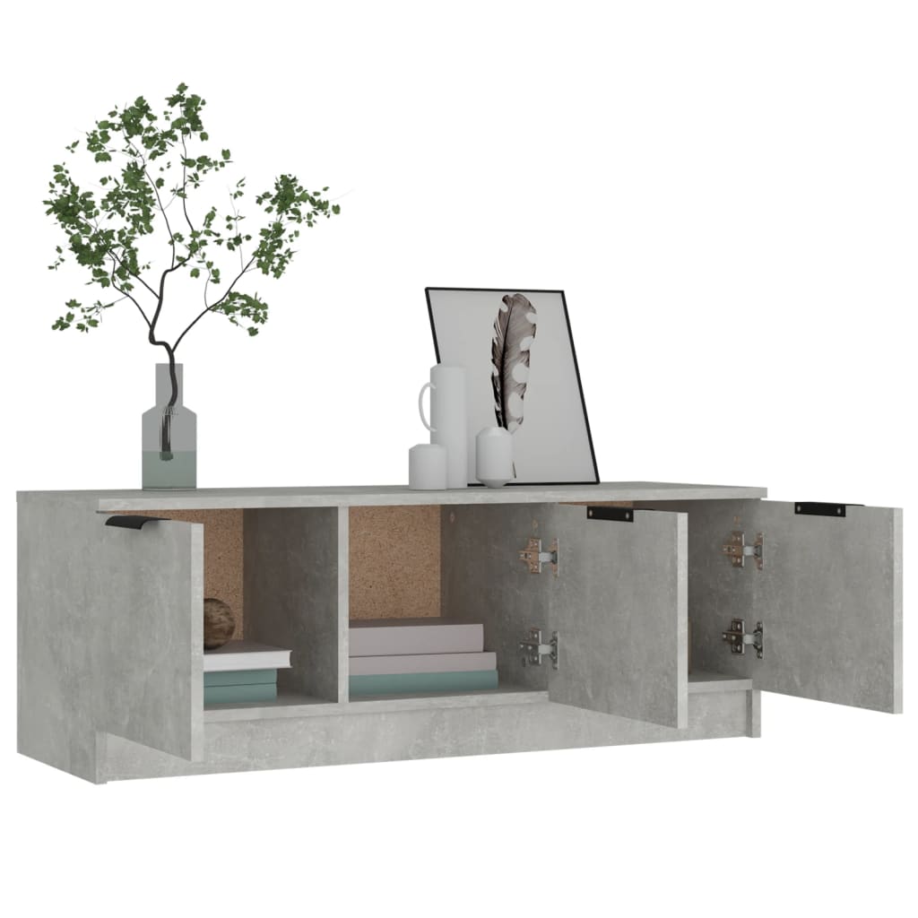 vidaXL Szafka pod telewizor, szarość betonu, 102x35x36,5 cm