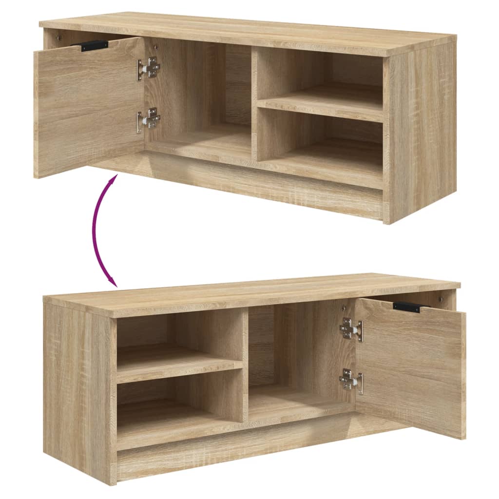 vidaXL Szafka pod telewizor, dąb sonoma, 102x35,5x36,5 cm