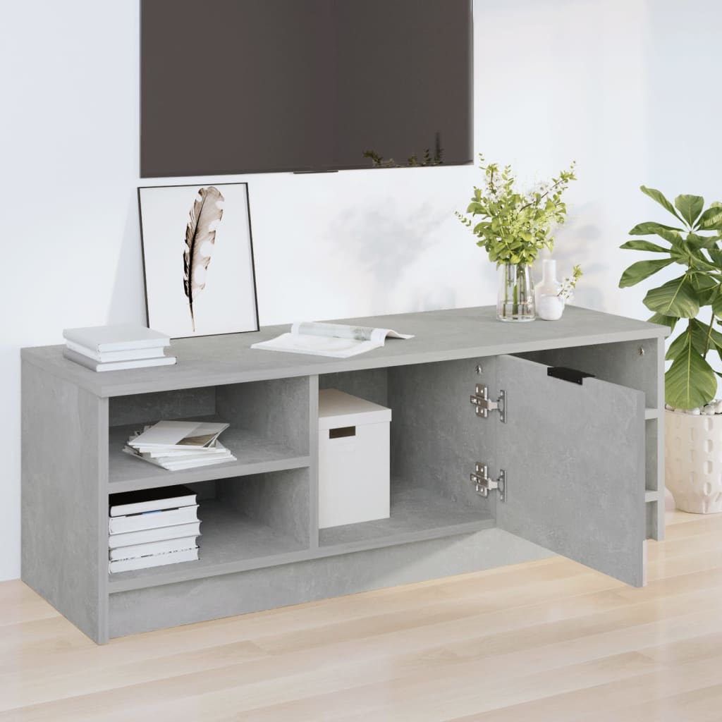 vidaXL Szafka pod TV, szarość betonu, 102x35,5x36,5 cm