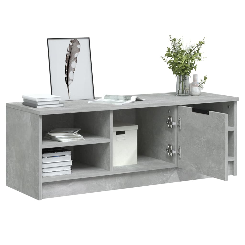vidaXL Szafka pod TV, szarość betonu, 102x35,5x36,5 cm
