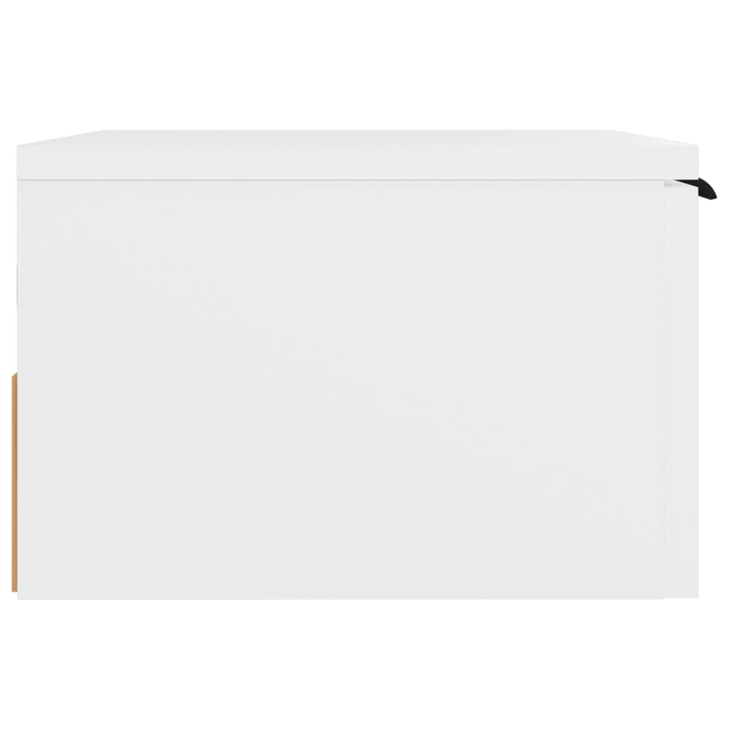 vidaXL Wiszące szafki nocne, 2 szt., białe, 34x30x20 cm