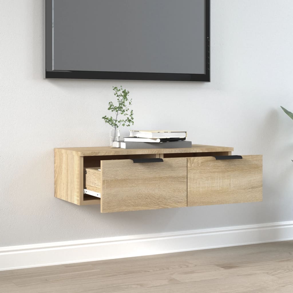 vidaXL Szafka wisząca, dąb sonoma 68x30x20 cm, materiał drewnopochodny