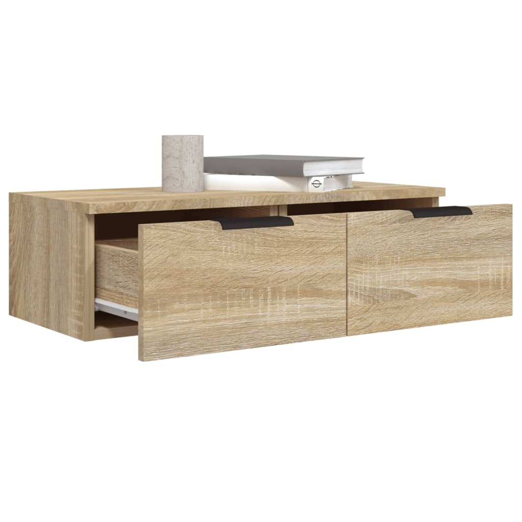vidaXL Szafka wisząca, dąb sonoma 68x30x20 cm, materiał drewnopochodny