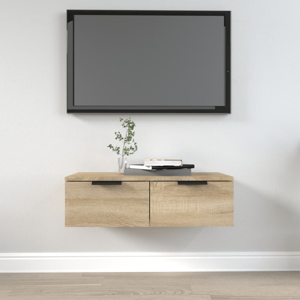 vidaXL Szafka wisząca, dąb sonoma 68x30x20 cm, materiał drewnopochodny
