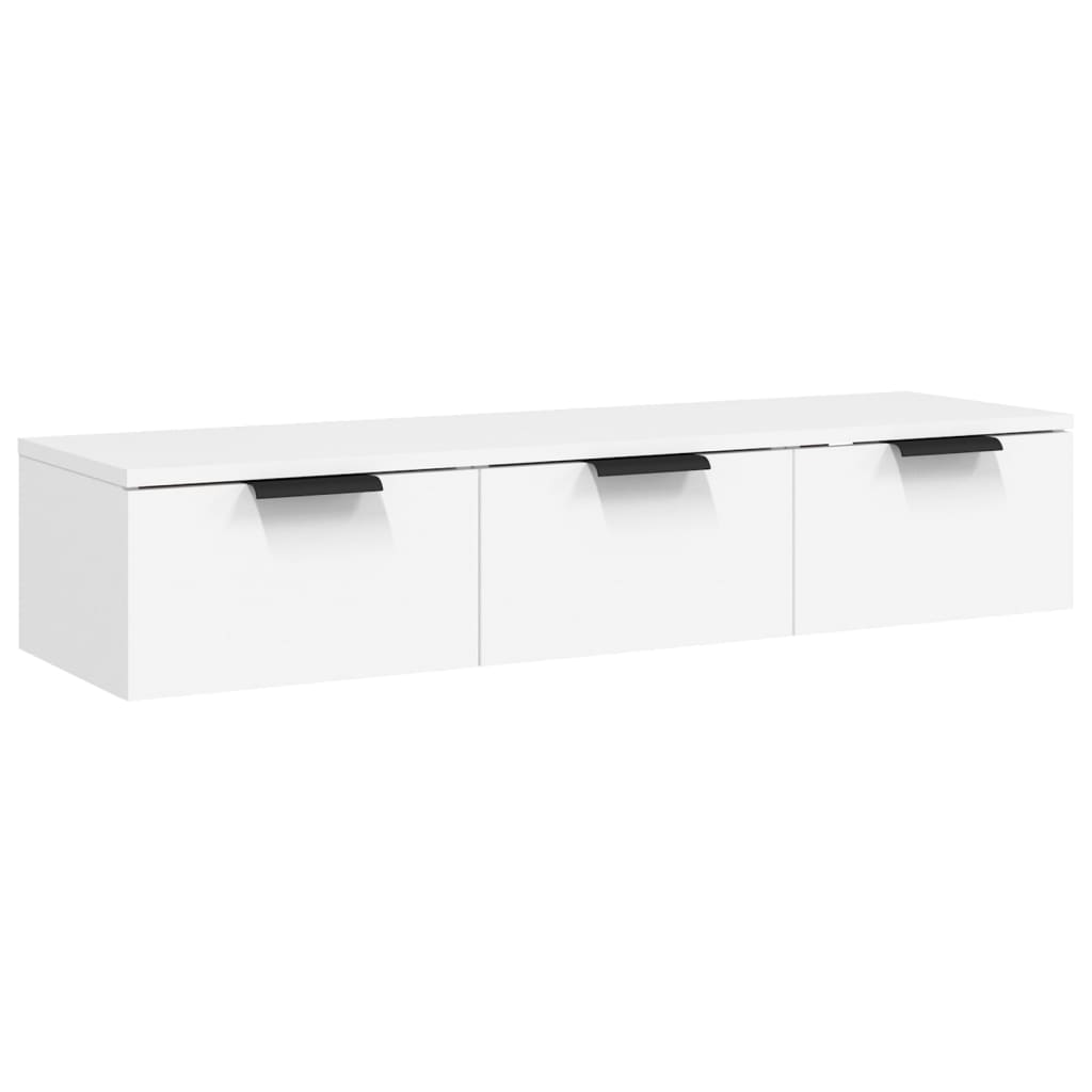 vidaXL Szafka wisząca, biała, 102x30x20 cm, materiał drewnopochodny
