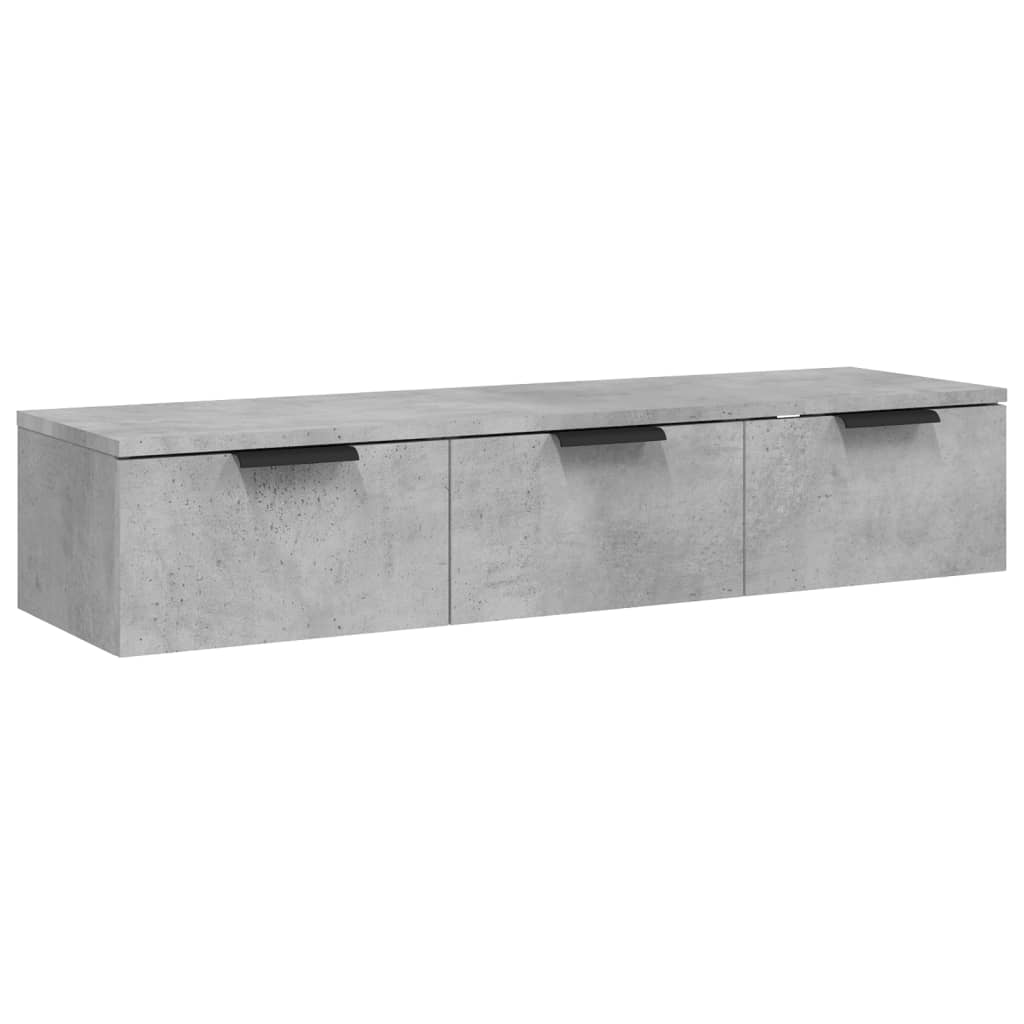 vidaXL Szafka wisząca, szarość betonu, 102x30x20 cm