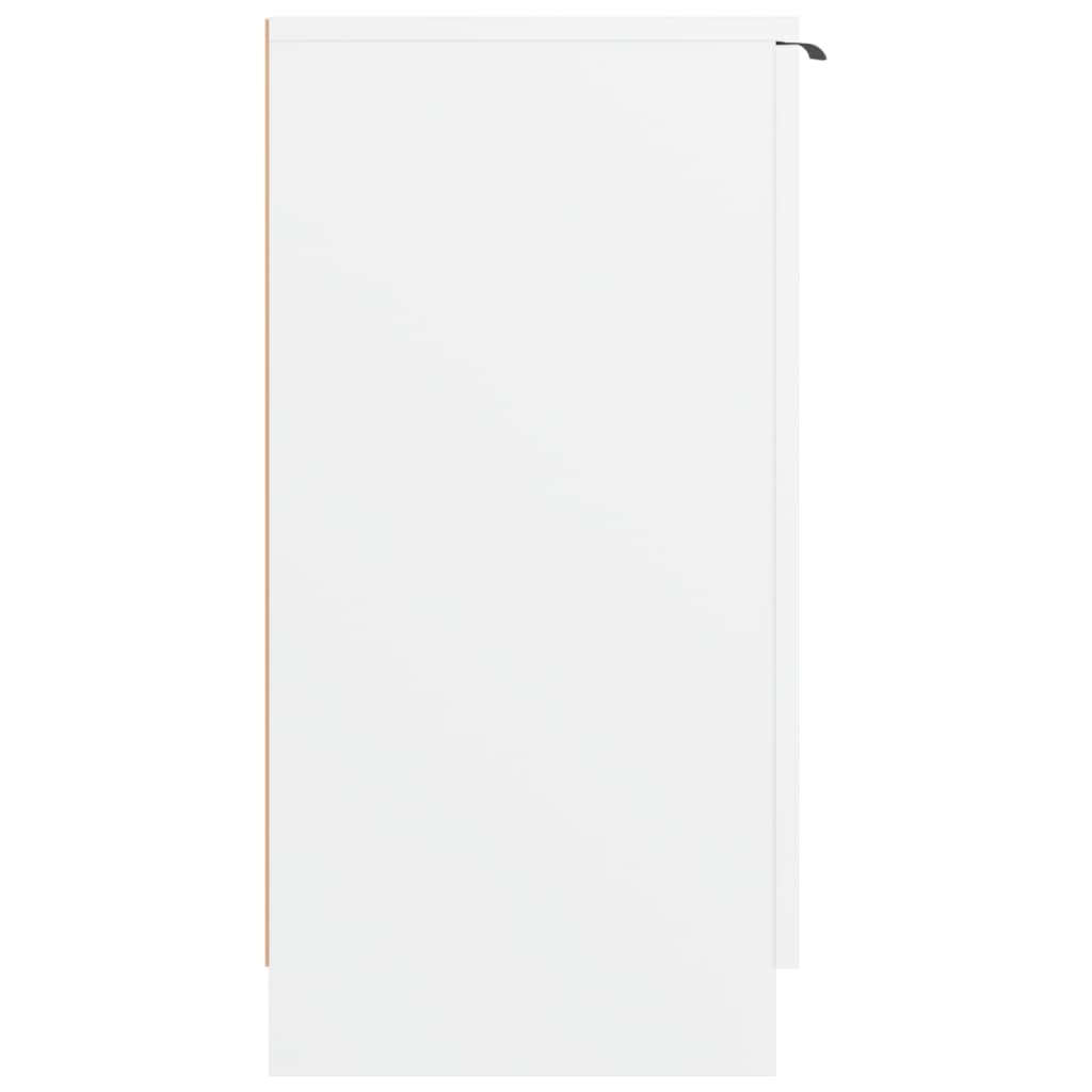 vidaXL Szafka na buty, biała, 59x35x70 cm, materiał drewnopochodny