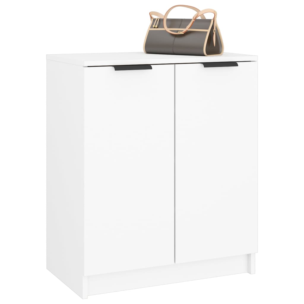 vidaXL Szafka na buty, biała, 59x35x70 cm, materiał drewnopochodny