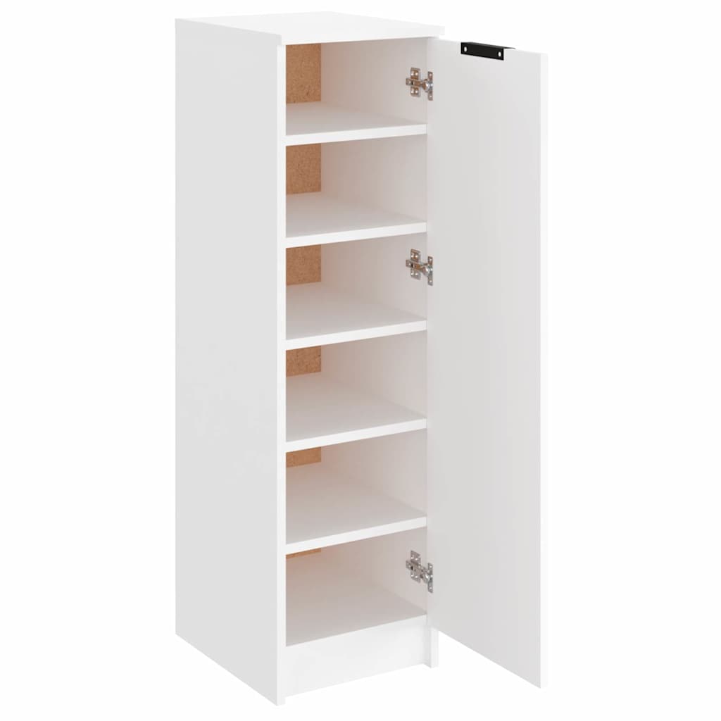 vidaXL Szafka na buty, biała, 30x35x100 cm, materiał drewnopochodny