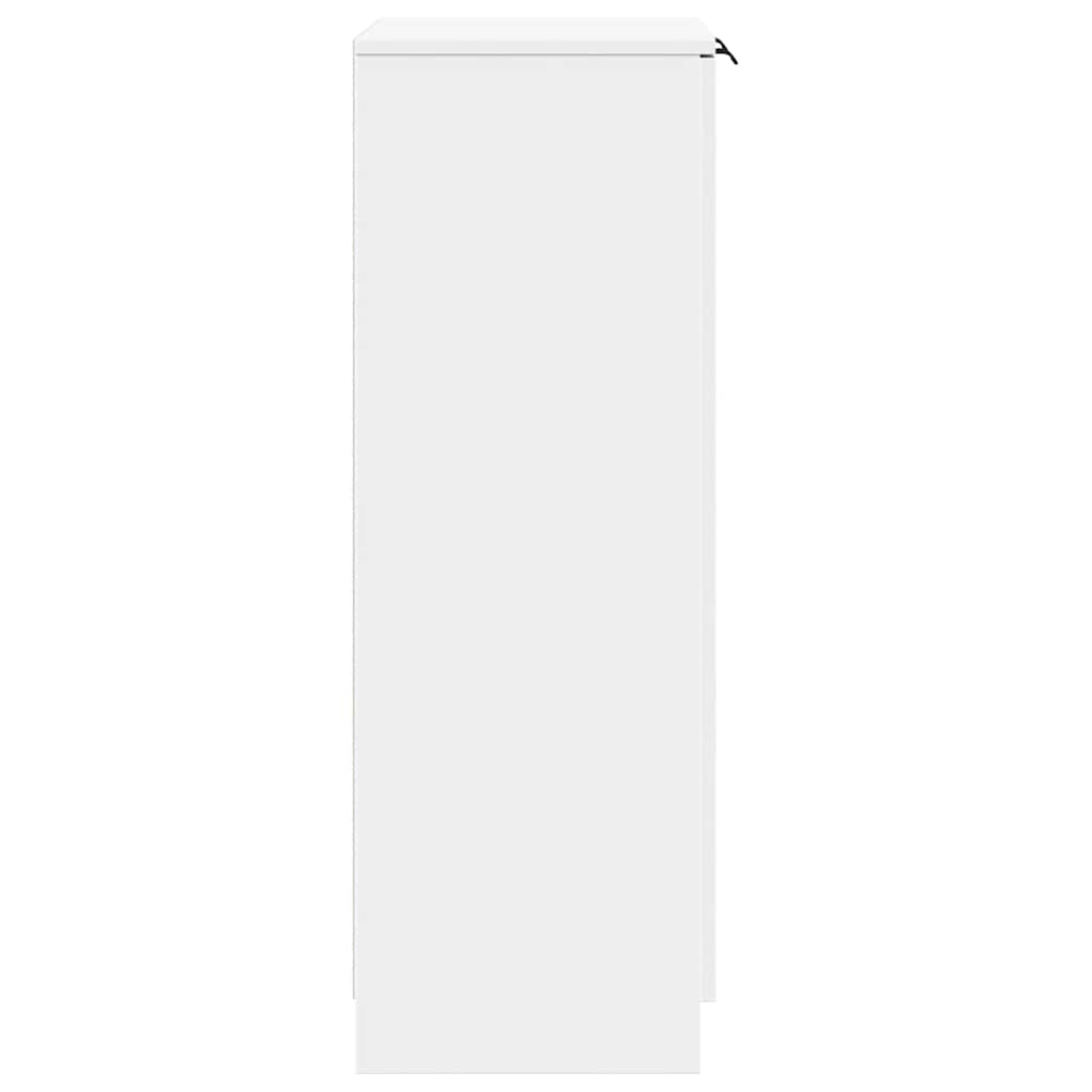 vidaXL Szafka na buty, biała, 59x35x100,5 cm, materiał drewnopochodny