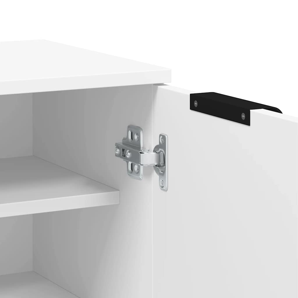 vidaXL Szafka na buty, biała, 59x35x100,5 cm, materiał drewnopochodny