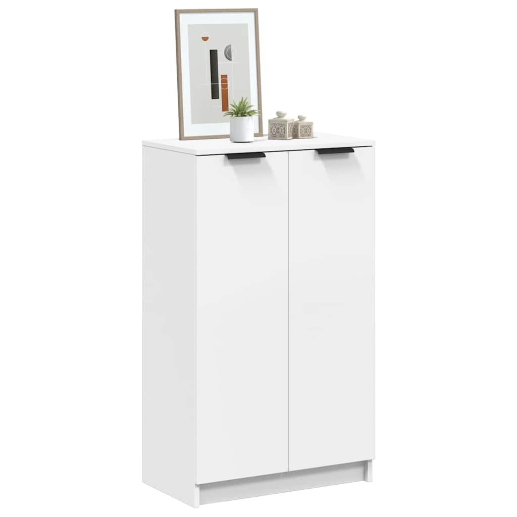 vidaXL Szafka na buty, biała, 59x35x100,5 cm, materiał drewnopochodny
